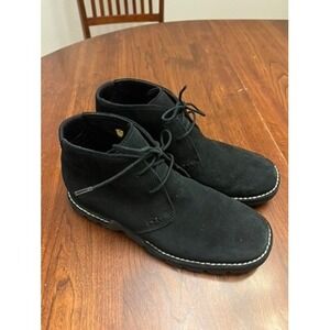 Cole Haan 8.5 B Black Suede Waterproof Chukka Boots D11149‎